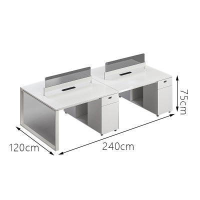 博步禾 员工办公桌 120*240cm 张