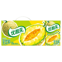 [7月生产]伊利优酸乳哈密瓜味250ml*24盒*1箱 营养学生健康