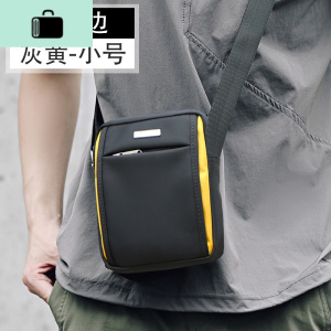 单肩包男式斜挎包帆布夏季运动背包斜跨休闲男士小方包迷你小包包NEW LAKE男士斜挎包