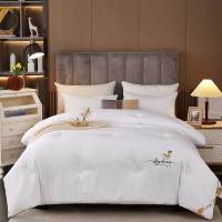 安居先森抗菌摩卡芙牛奶大豆纤维被加厚冬款D2115