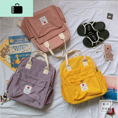 茶话会ins软妹书包女学生日系原宿背包古着感少女心ulzzang双肩包NEW LAKE