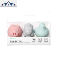 硅胶防溢锅盖置物架 锅边防烫夹家用厨房锅盖架煮汤3个装 三维工匠