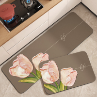 2024新款厨房专用硅藻泥地垫防滑防油垫可擦免洗脚垫吸水长条地毯