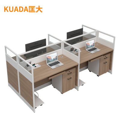 匡大办公桌 2.4米四人屏风卡位 KDT-FL88L-4