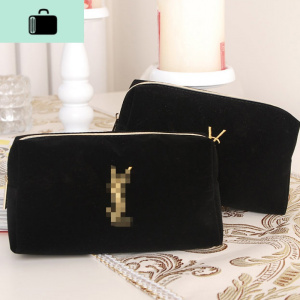 多层手拿小方包女可放手机2020新款时尚潮流气质简约化妆品收纳包NEW LAKE 绒布包女手包 绒布包