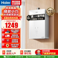 海尔(Haier)燃气热水器天然气水伺服恒温APP智能节能省气WM5 以旧换新 16L [WM5C]加量不加价