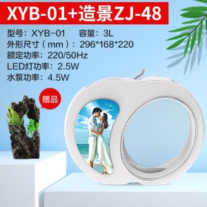 鱼缸水族箱小型桌面免换水金鱼缸办公室生态亚克力鱼缸造景