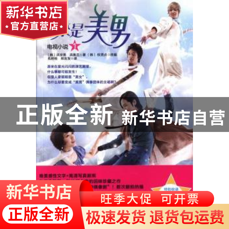 正版 原来是美男:电视小说:1 (韩)洪定恩,(韩)洪美兰著 花城出版