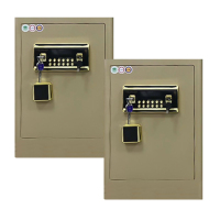 榭邦 品质保险柜3环保喷粉智能锁具加粗锁栓保险柜(300W380W600H) 卡其色