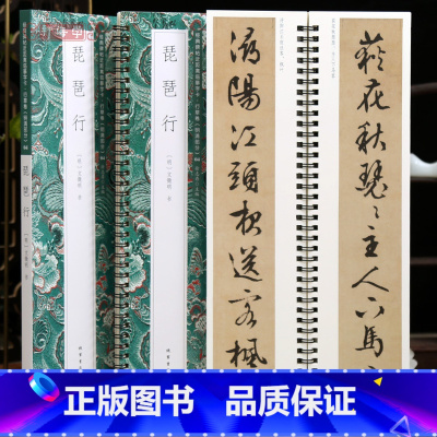 [正版]学海轩文徵明琵琶行近距离临摹字卡行草卷明清原色原帖简体旁注文徵明行书毛笔书法字帖成人学生临摹范本线装书局