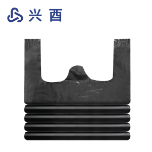 兴酉 黑色背心塑料袋 65*110加厚100只 包