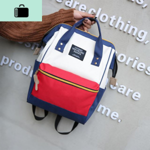 日系大容量双肩包韩版学院风百搭小清新帆布背包学生书包女手提包NEW LAKE