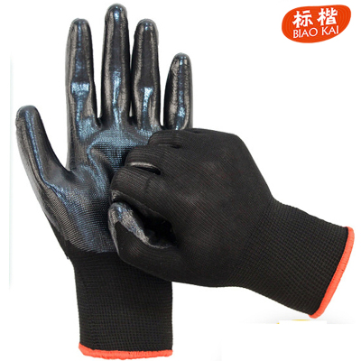标楷 黑色丁晴手套 42g 双
