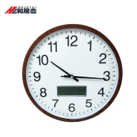 和居态 圆形带日历挂钟 14英寸 个
