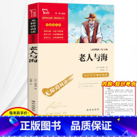 老人与海 [正版]老人与海原著世界名著学校七八九年级老师初中生课外读物名著书籍初一二三年级彩插世界名著阅读书无障碍阅读书