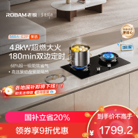 老板(Robam)E2P燃气灶联动定时灶家用厨房炉具配件灶台灶具 4.8kW 68%热效率56BA-E2P 液化气