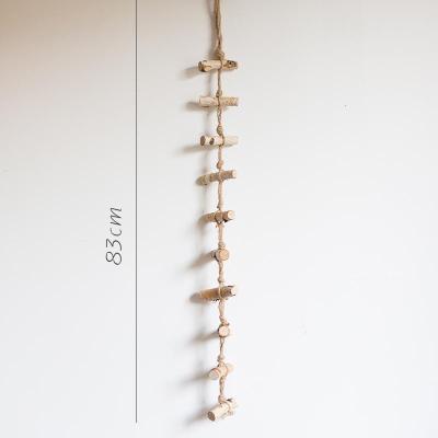 美帮汇木棒串串 小梯子 挂件装饰挂饰挂串 白桦木松果圣诞原木 B桦木串串