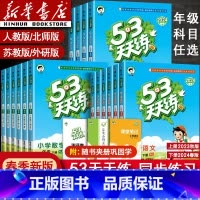 [单本]语文人教版 六年级下 [正版]2024新版53天天练一年级二年级四年级五六三年级上册下册语文数学英语全套同步训练