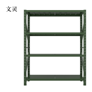 文灵装备器材存放架军绿色拆装盾牌货架1.5米长存放架1500*600*2000