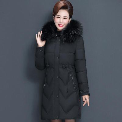 迪鲁奥(DILUAO)40岁50岁妈妈穿的皮草洋气妈妈冬装2021新款加厚中长款中老年人女外套