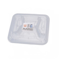 金迪乐一次性快餐盒带盖分格饭盒150个装方形四格FSG2219D/件