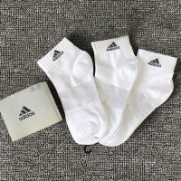 阿迪达斯 男袜女袜 运动袜跑步健身舒适 透气休闲 袜子 IA3946 D