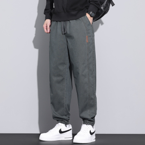 老爺車(LAOYECHE)秋冬季纯棉休闲工装裤男士宽松百搭哈伦裤男款拖地长裤子男生