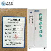 滨生源 商用净水设备制水量120升内置20G压力桶高白柜式 BSY-RO800 台