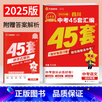 语文 四川省 [正版]2025金考卷四川中考45套汇编语文试卷2024年四川省中考真题试卷汇编语文九年级成都绵阳宜宾南充