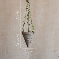 美帮汇艺术红陶花盆 复古文艺吊篮花瓶粗陶陶罐非洲元素波西米亚 B(底部无孔) 大