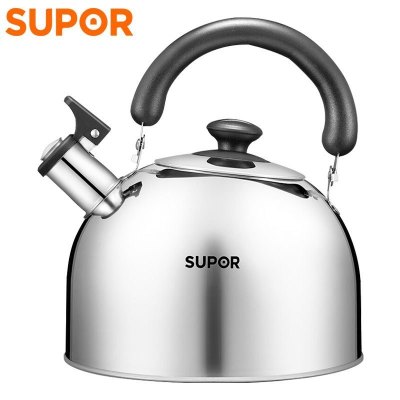 苏泊尔(SUPOR)烧水壶304不锈钢水壶3.0L鸣音烧水壶茶水壶燃煤气明火专用鸣笛开水壶ES30HS01 3L经典鸣笛