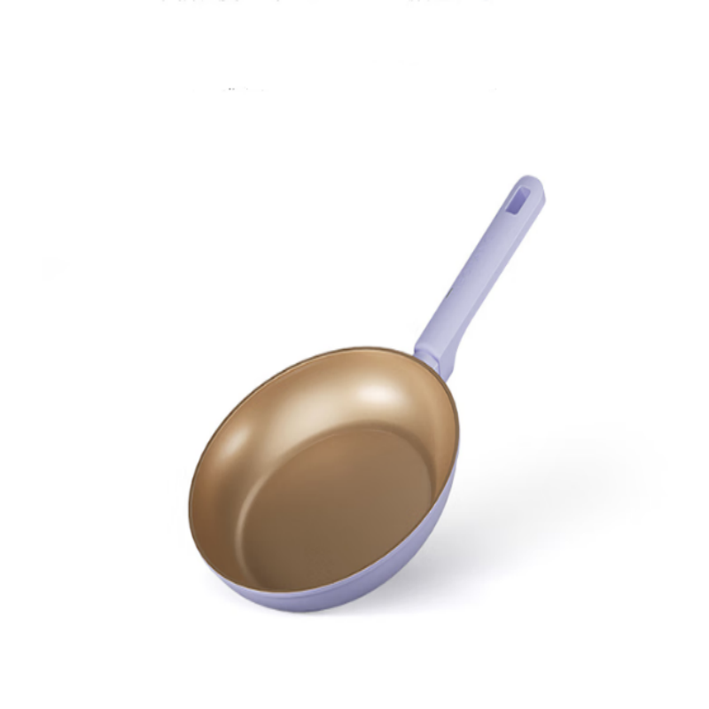 帝伯朗零氟盈月煎锅24cmDBL-YYJ04(白色内涂)