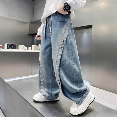 儿童装男童春装裤子2026新款中大童春秋款长裤春季男孩牛仔裤_223