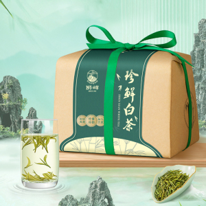 狮峰牌2025新茶明前特级珍鲜白茶茶叶正宗珍稀绿茶春茶散装100g