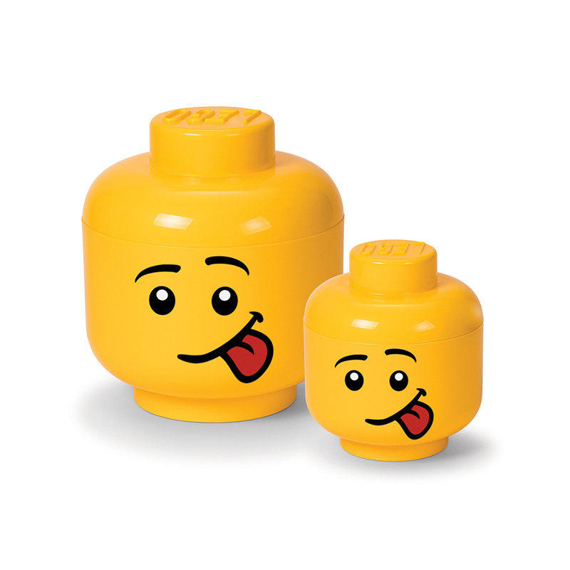 2020热卖家居收纳盒万圣节大头仔玩具储物箱颗粒零件储物盒收纳整