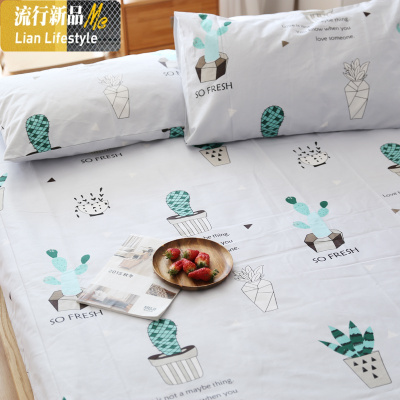 棉老粗布床单单件卡通加厚粗布凉席宿舍床单双人1.5/1.8m/2米床 三维工匠