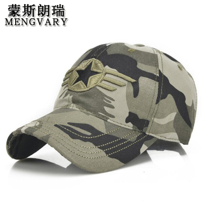 蒙斯朗瑞棒球帽男春夏季户外运动迷彩鸭舌帽子女韩版特种兵军迷通用训练防晒遮阳帽