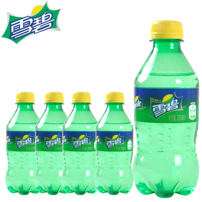 可口可乐雪碧清爽柠檬味汽水300ml*6瓶