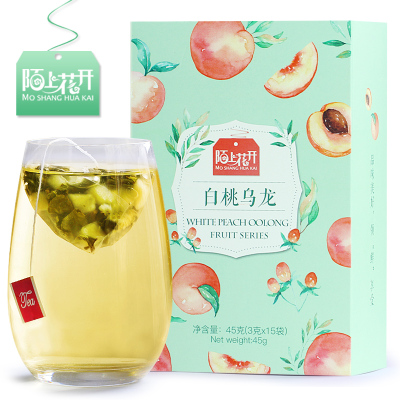 陌上花开白桃乌龙茶白桃乌龙蜜茶水果味冷泡茶组合三角茶包袋泡茶