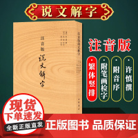 注音版说文解字 许慎撰 分析字形考究字源的文字学著作 附音序笔画检字 部首检子表 字画检字表 中华书局 97871011