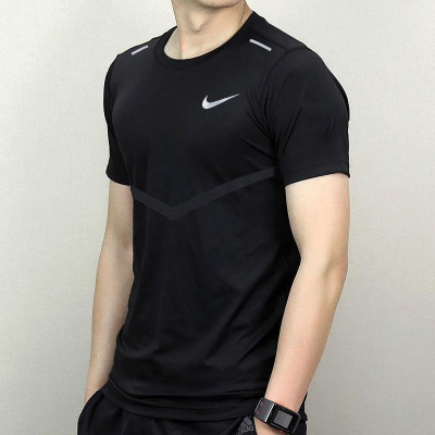 Nike/耐克短袖T恤跑步运动速干透气圆领男装CZ9185-013 D