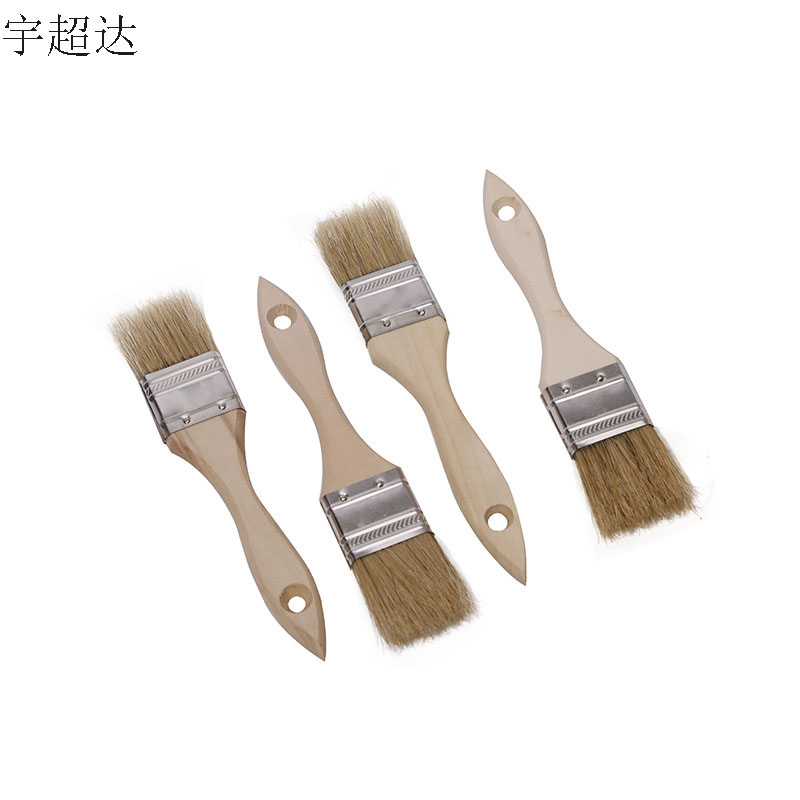 宇超达 扁油刷 40mm 猪鬃 把