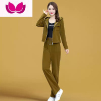 七斓运动服套装休闲女装2023新款春装时尚洋气时髦春季直筒裤子套