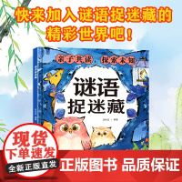 谜语捉迷藏 给孩子的益智猜谜游戏书幼儿园小学生专注力训练左右脑开发儿童逻辑思维专项训练3到8岁看图找不同隐藏的图画启蒙早