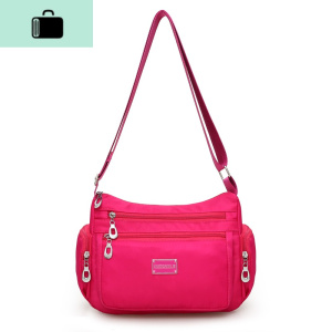 斜挎包女防水尼龙包简约中老年单肩跨包布包女小包牛津布轻便女包NEW LAKE女斜挎包