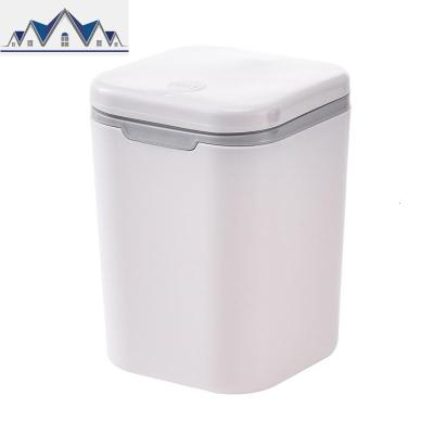 创意桌面垃圾桶迷你带盖桌上收纳小垃圾筒家用小号可爱厨房北欧 三维工匠