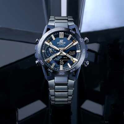 CASIO卡西欧旗舰店手表男正品Edifice限量非机械男士商务休闲太阳能蓝牙日韩石英表 男 ECB-2000YCB