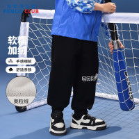 [1件3折]铅笔俱乐部童装2025年冬装新品男小童长裤儿童加绒加厚裤子宝宝运动裤
