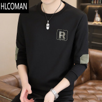 HLCOMAN卫衣男衣服款上衣套头加绒加厚长袖T恤秋季打底衫男装
