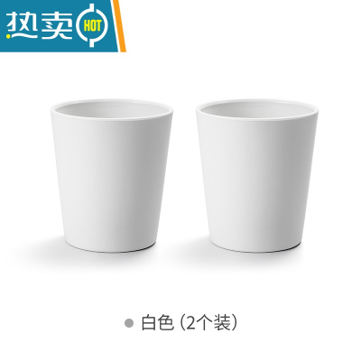 敬平漱口杯家用简约刷牙杯洗漱杯情侣一对牙刷杯套装创意便携牙缸牙桶 [白色]两个装